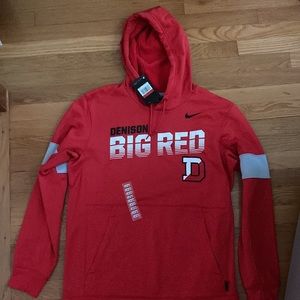 Denison University Hoodie Red/Grey